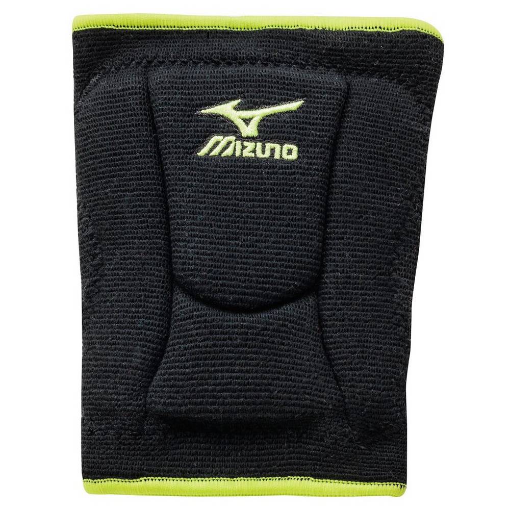Panske Chrániče Kolien Mizuno LR6 Highlighter Volleyball Čierne/Citrón Vypredaj ZTUH43891